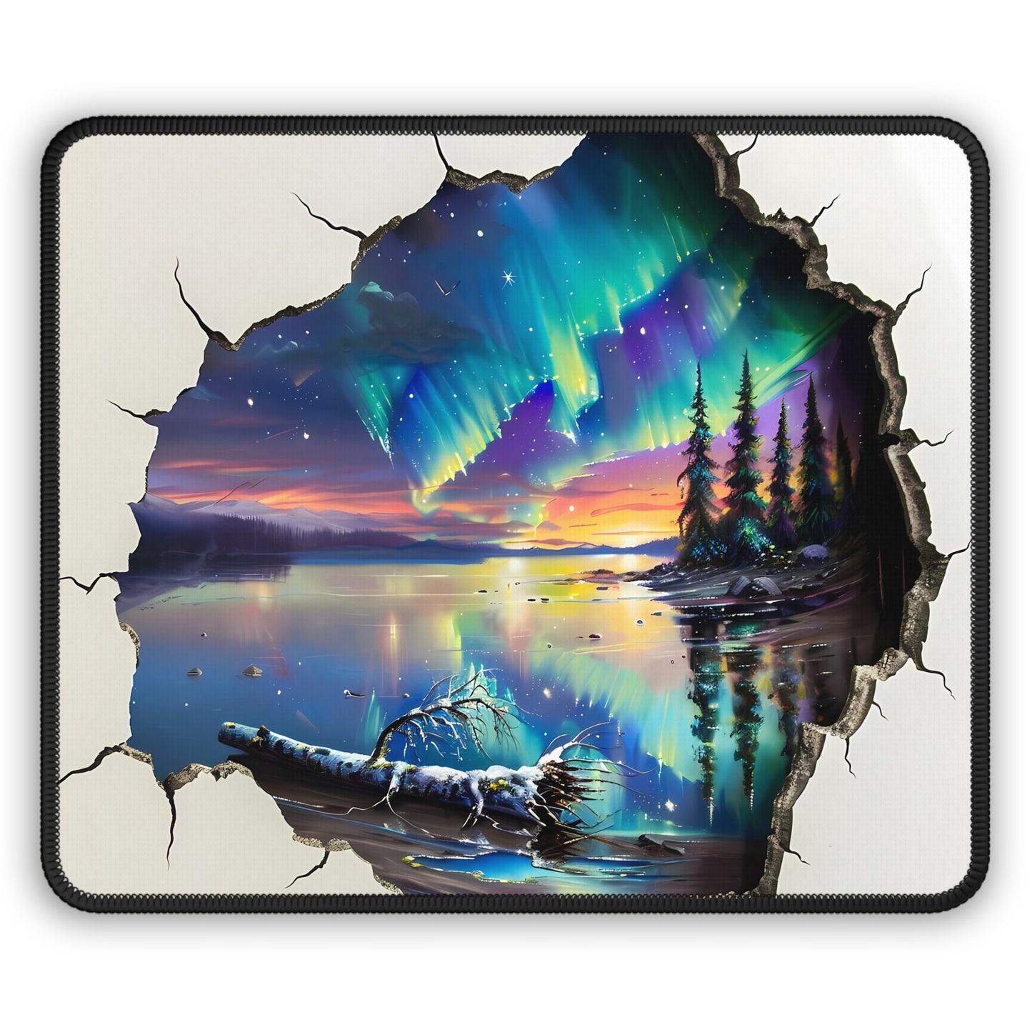 Aurora Borealis Hidden World Mouse Pad
