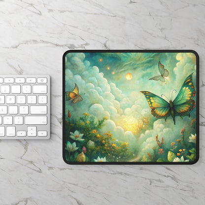 Moonlit Butterfly Dream Mouse Pad