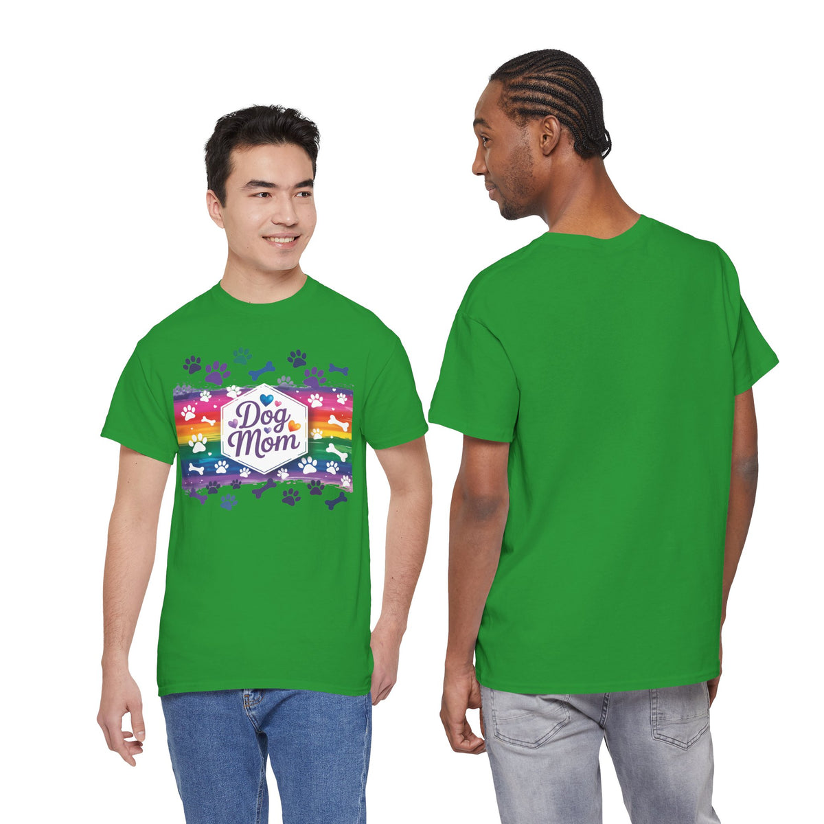 Rainbow Dog Mom T-Shirt