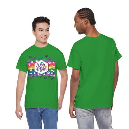 Rainbow Dog Mom T-Shirt