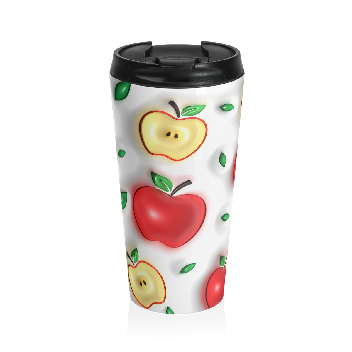 Apple A Day Red Apple Stainless Steel Travel Mug