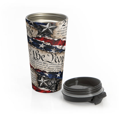 We The People 2nd Amendment Stainless Steel Travel Mug