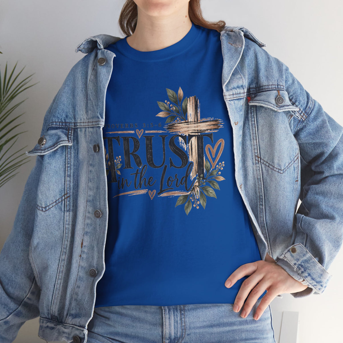 Trust in the Lord Proverbs 3:5-6 Christian T-Shirt