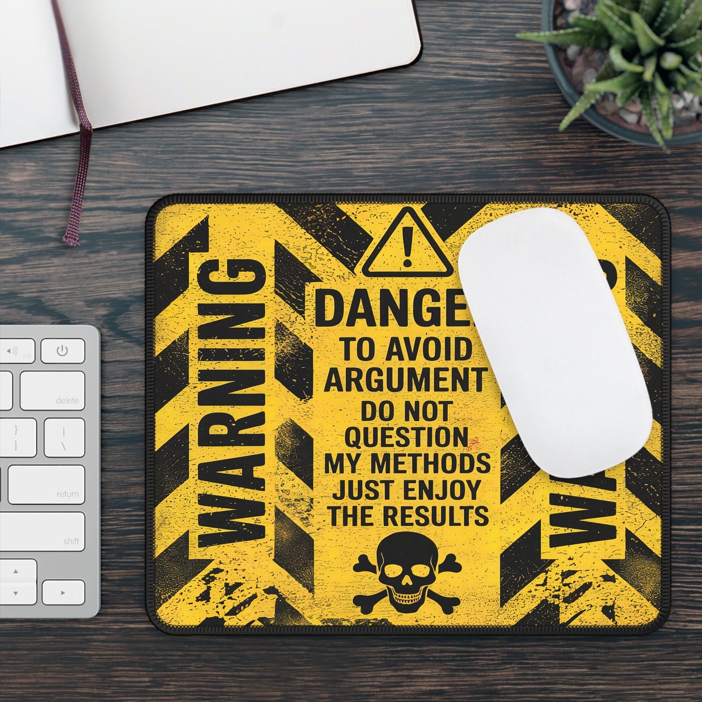 Warning: To Avoid Argument Mouse Pad