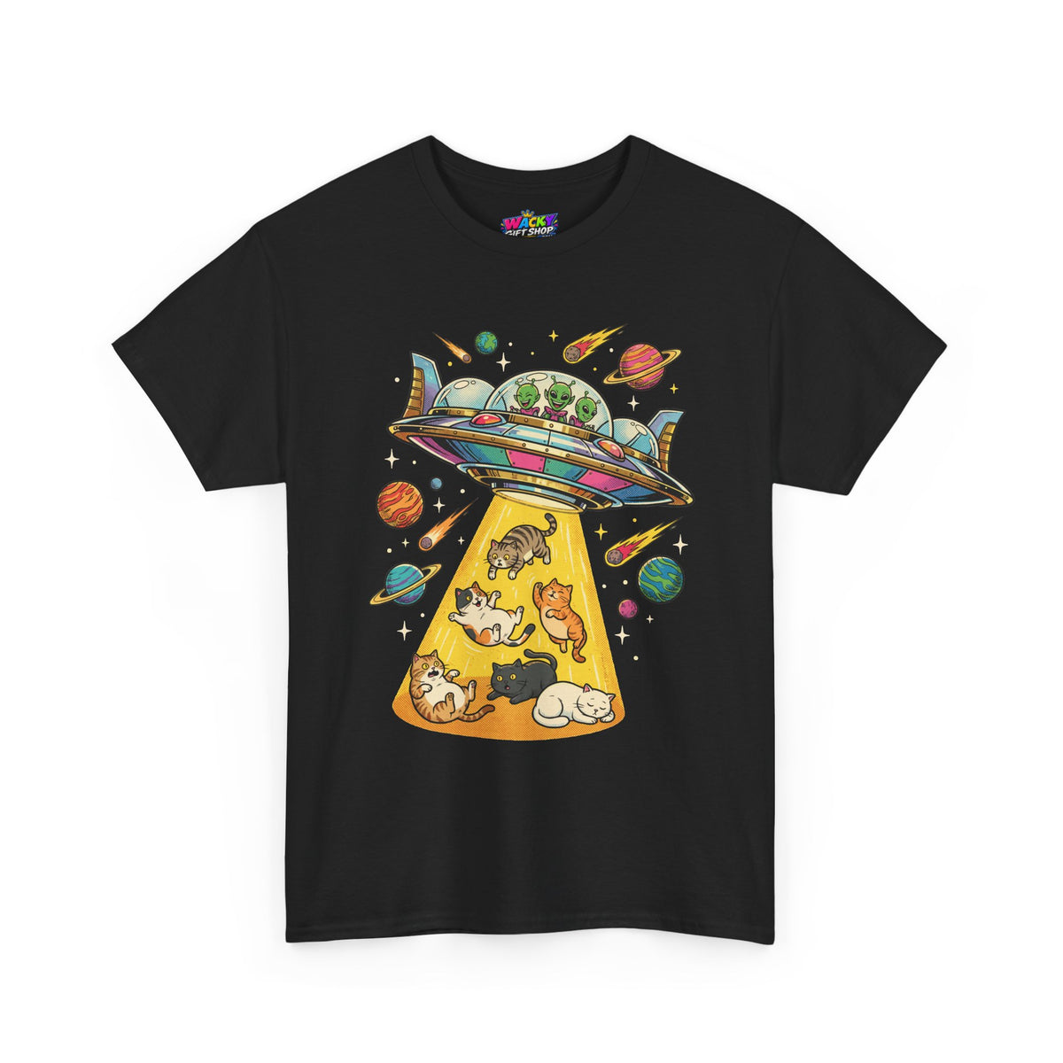 Alien Cat Abduction T-Shirt