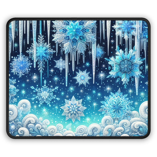 Frostfall Snowflake Mouse Pad