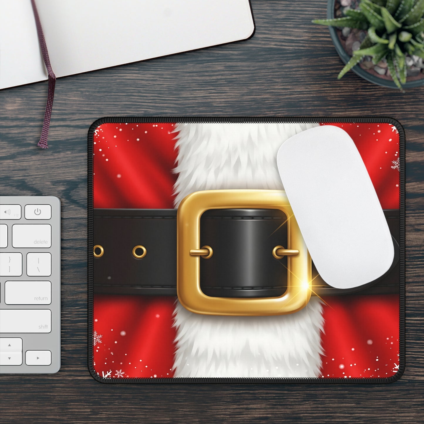 Santa Suit Belt Mouse Pad
