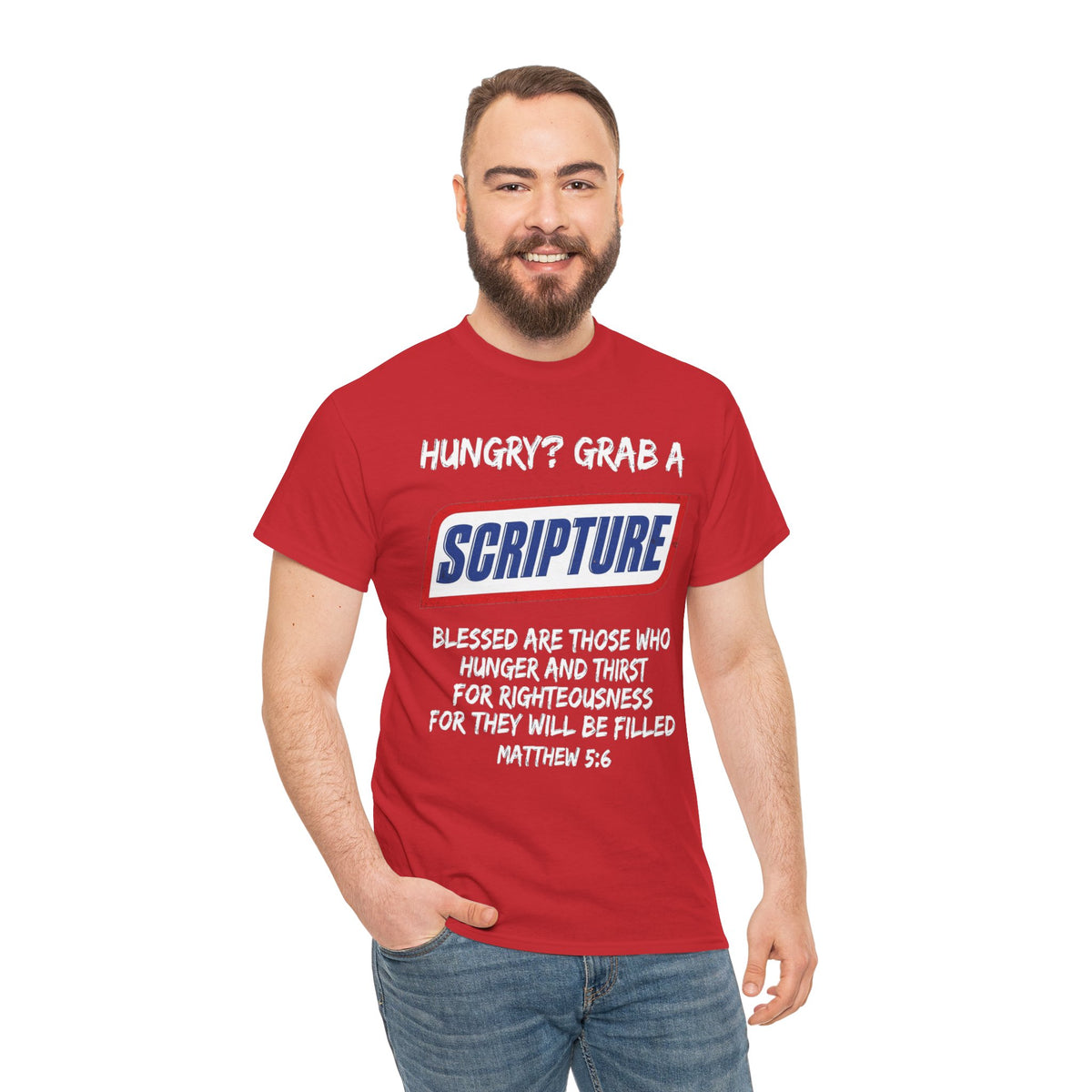 Hungry? Grab a Scripture Christian T-Shirt