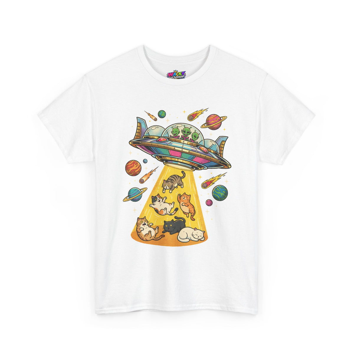 Alien Cat Abduction T-Shirt