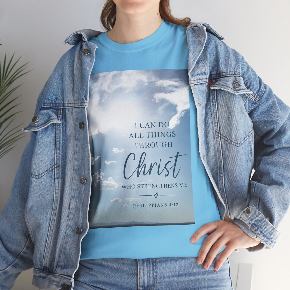Through Christ Philippians 4:13 Christian T-Shirt