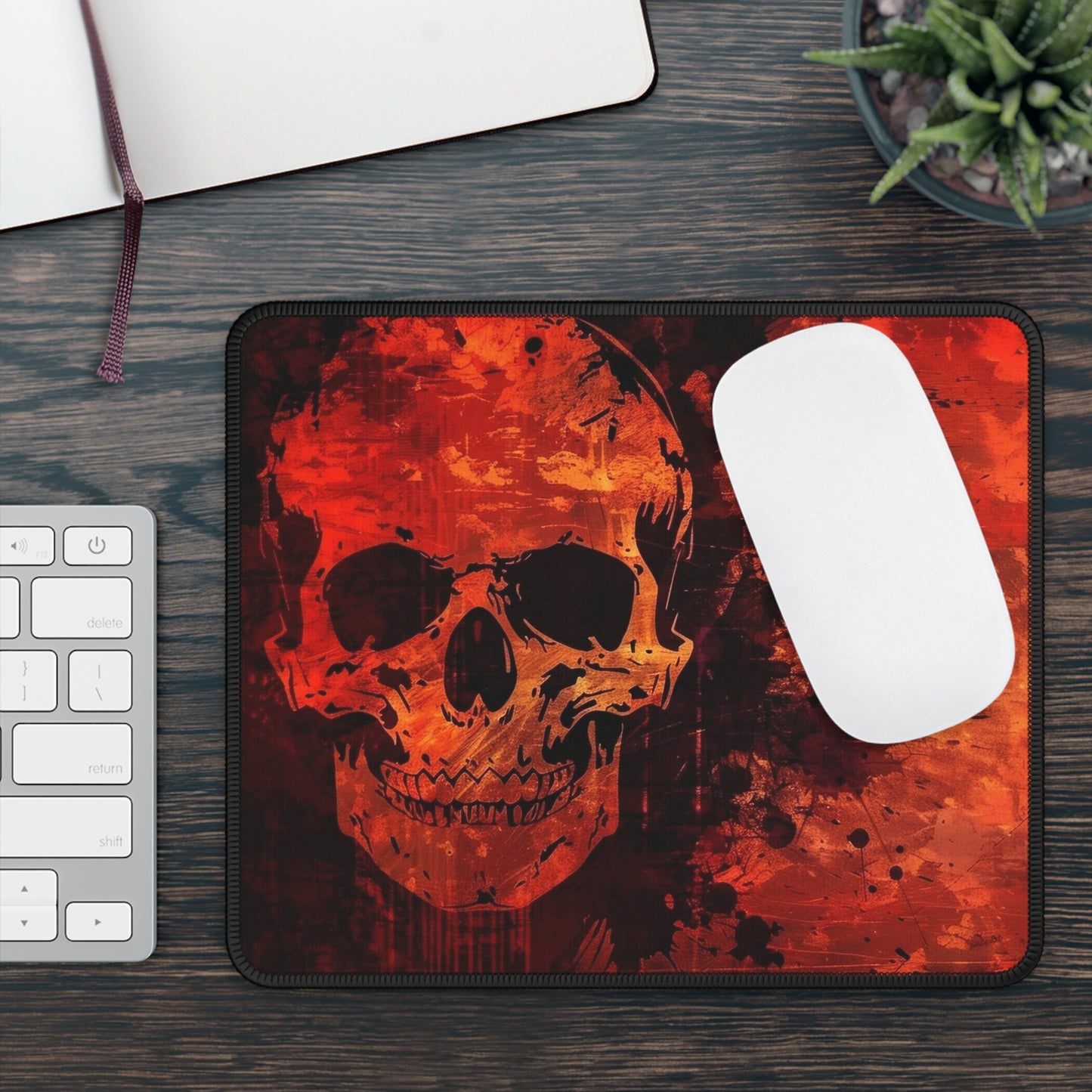 Inferno Skull Mouse Pad