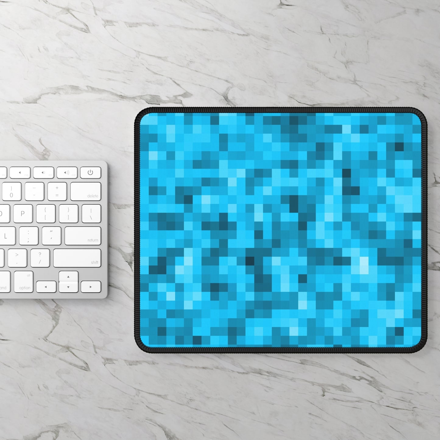 Ocean Pixel Blue Mouse Pad