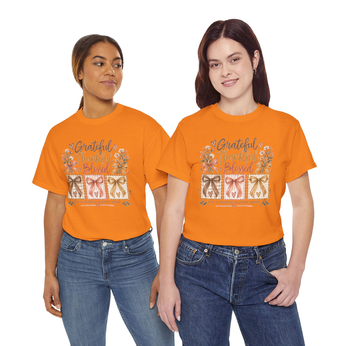 Grateful Thankful Blessed Christian T-Shirt