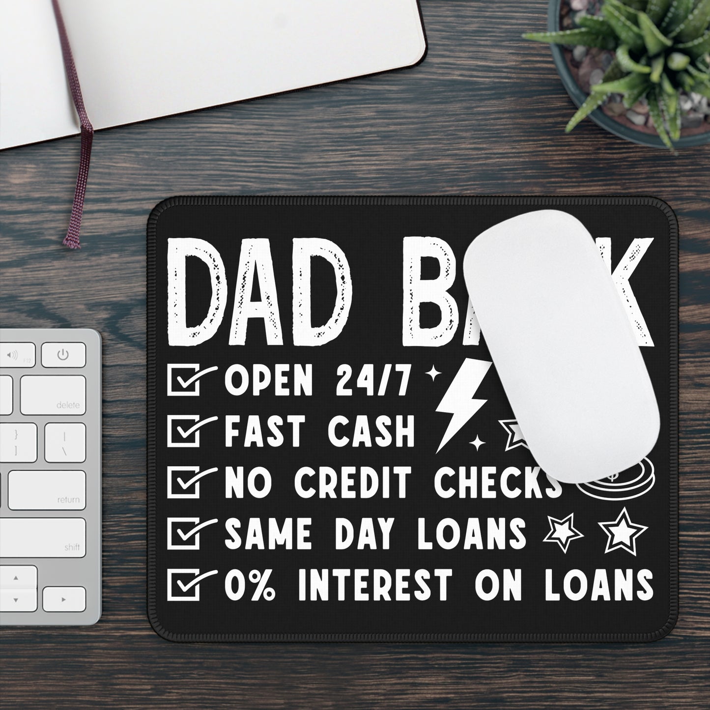 Dad Bank Mouse Pad