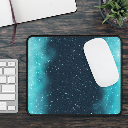 Aqua Void Starfield Mouse Pad