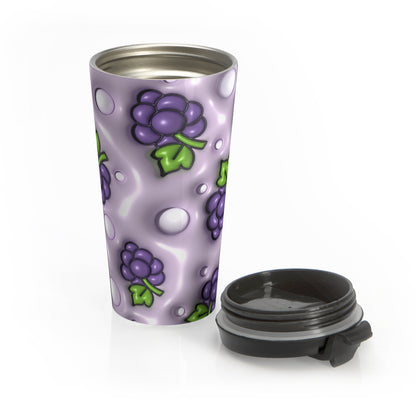 Grape Escape Purple Grape Stainless Steel Travel Mug