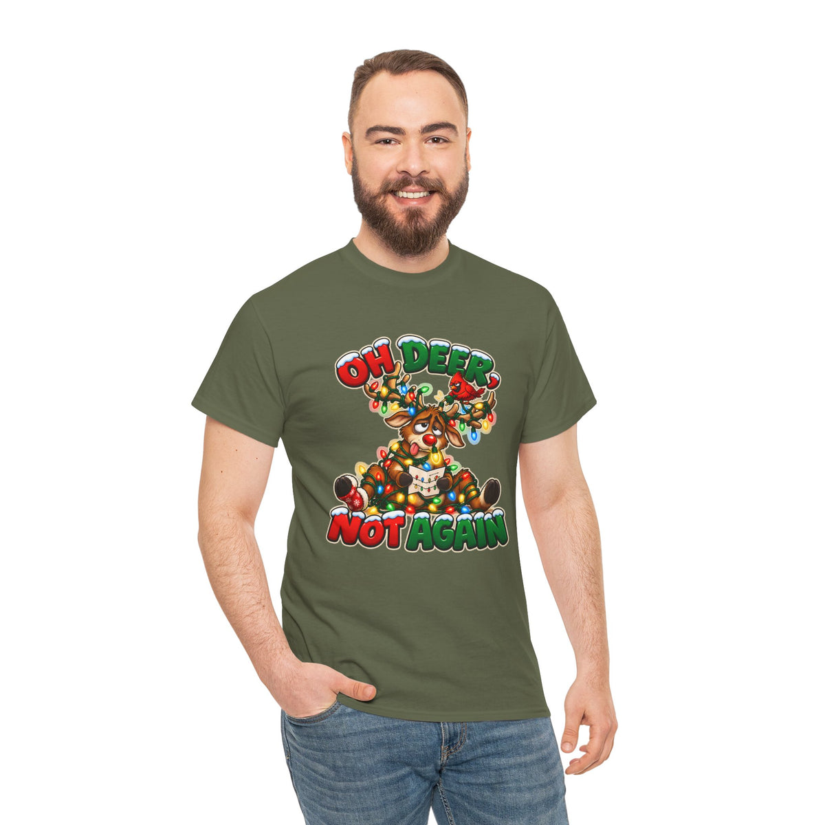 Oh Deer, Not Again Christmas T-Shirt