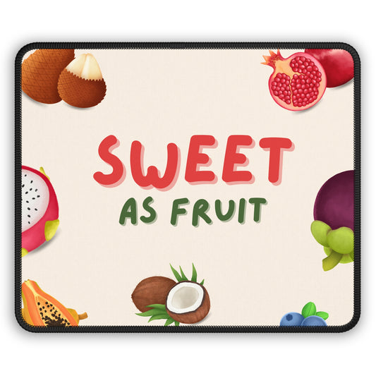 Sweet as Fruit Mouse Pad – 9x7 Neoprene Desk Mat with Colorful Tropical Design