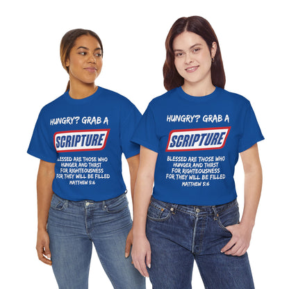 Hungry? Grab a Scripture Christian T-Shirt