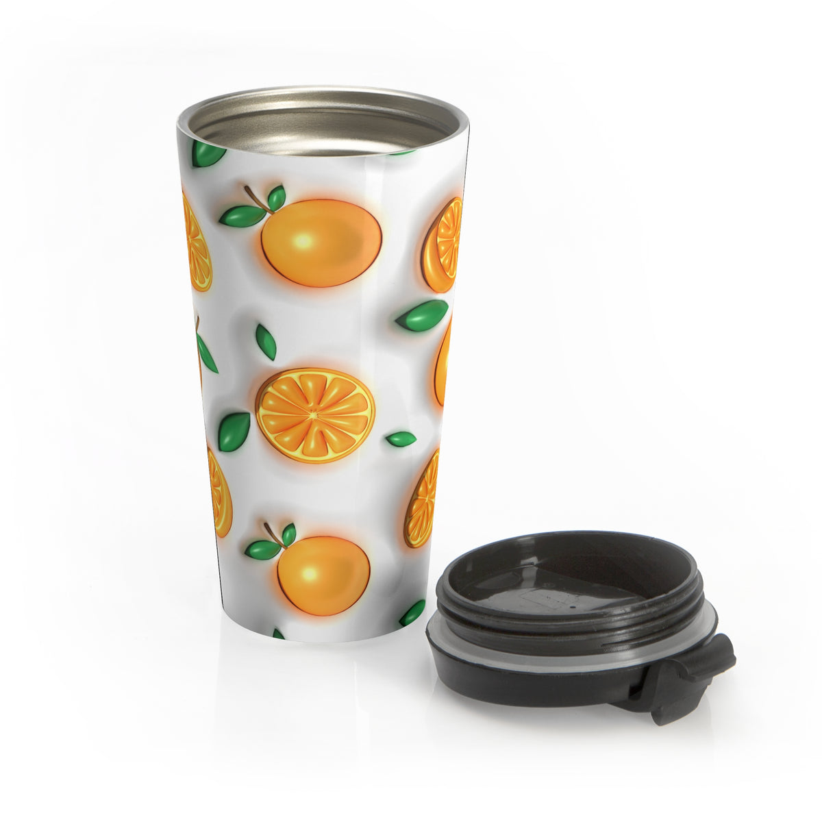 Orange You Glad Citrus Stainless Steel Travel Mug