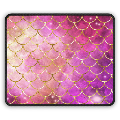 Cosmic Mermaid Scales Mouse Pad