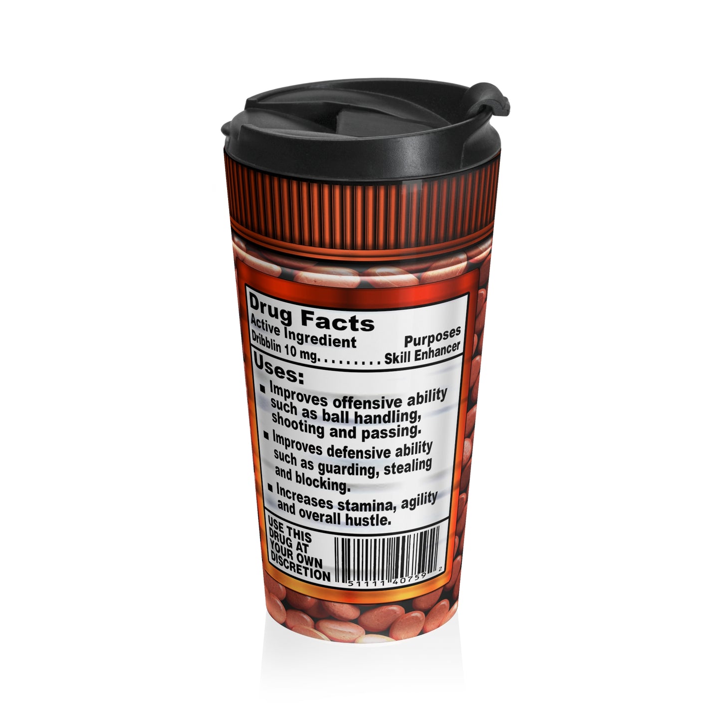 Sporty Pills Basketball Travel Mug