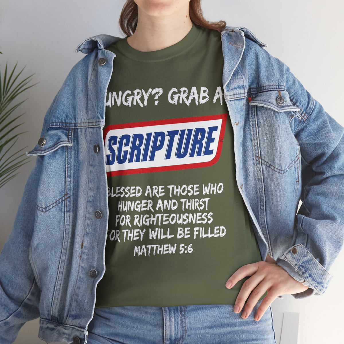 Hungry? Grab a Scripture Christian T-Shirt