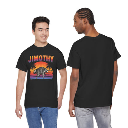 Jimothy Retro Sunset Raccoon T-Shirt