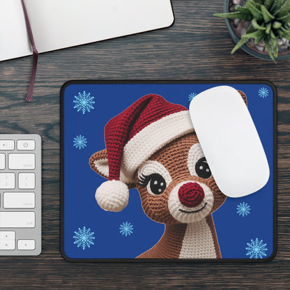 Crochet Reindeer Mouse Pad