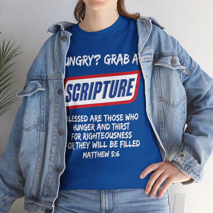 Hungry? Grab a Scripture Christian T-Shirt