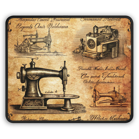 Antique Sewing Blueprint Mouse Pad