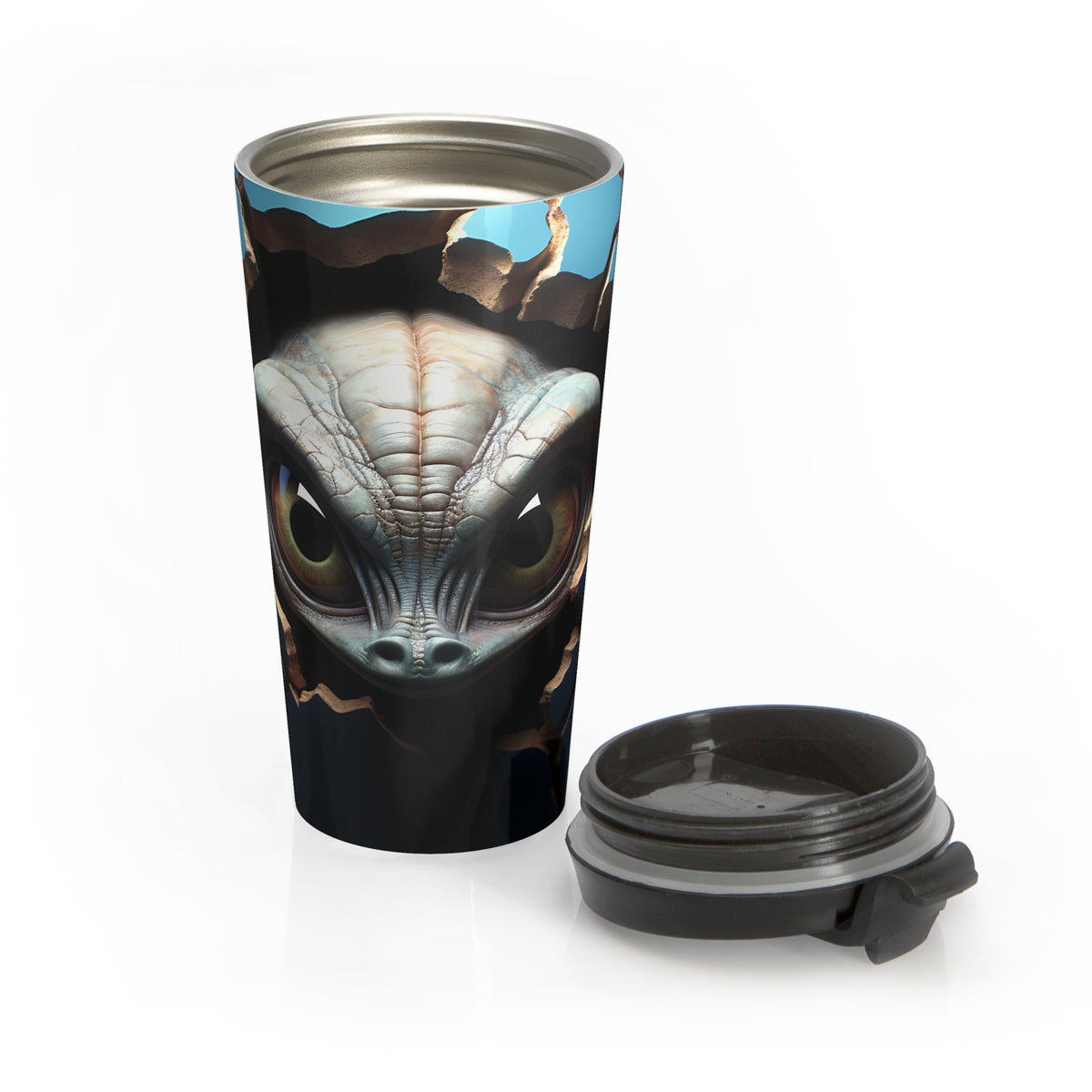 Alien Breakout Stainless Steel Travel Mug