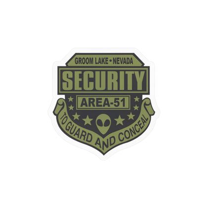 Area 51 Security Badge Kiss-Cut Vinyl Sticker