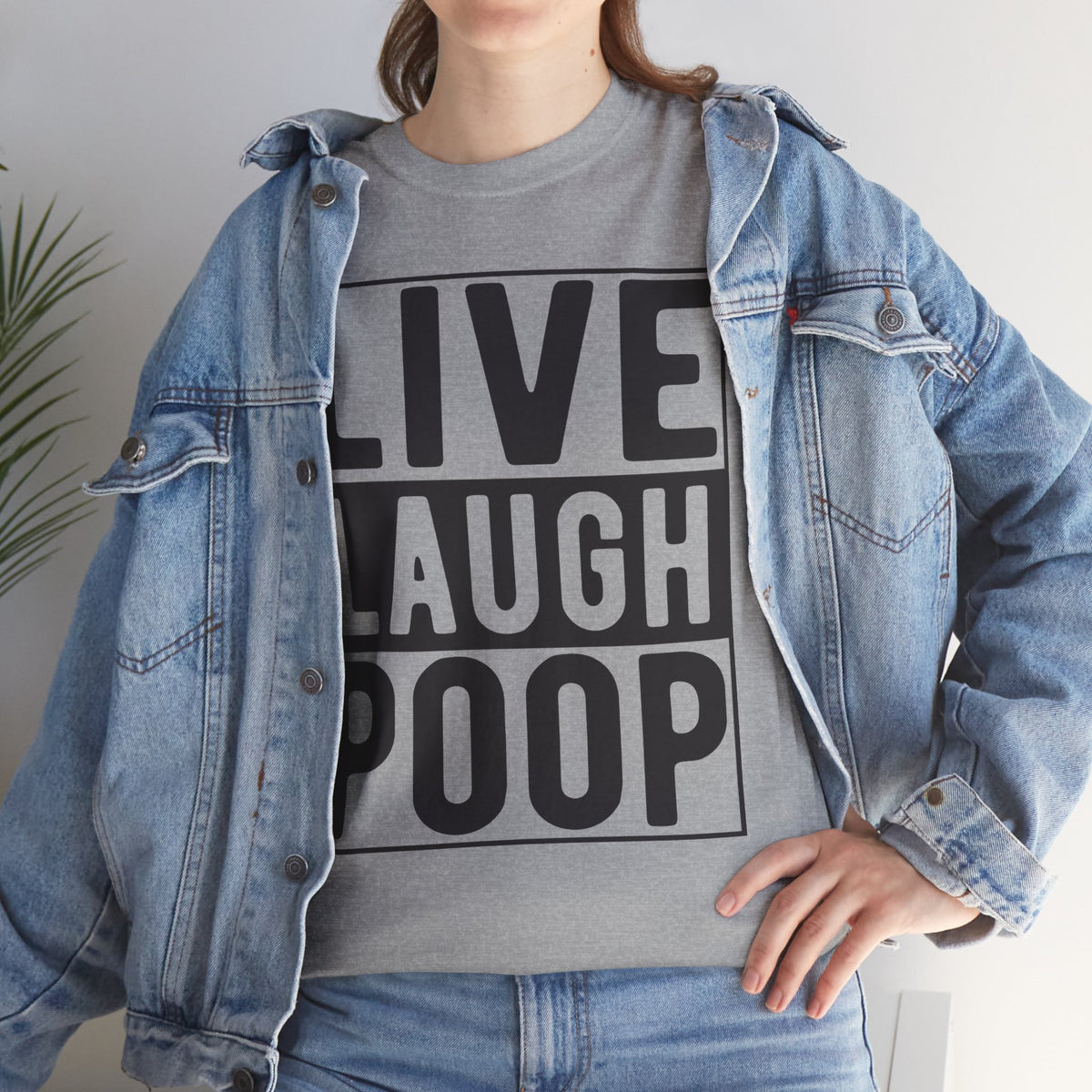 Live Laugh Poop Funny T-Shirt