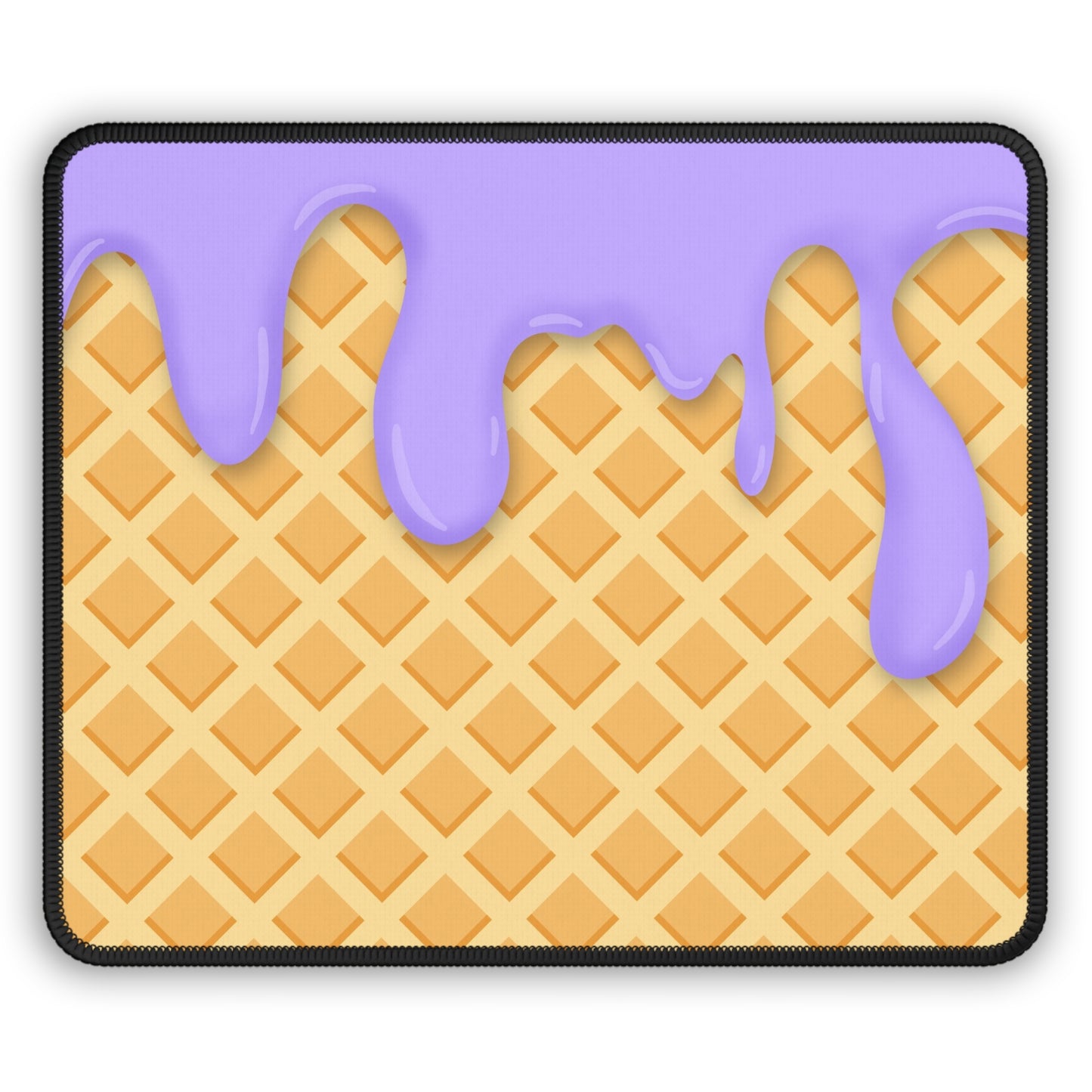 Lavender Drip Waffle Mouse Pad