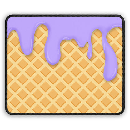 Lavender Drip Waffle Mouse Pad
