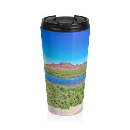 Arizona Desert River View Travel Mug