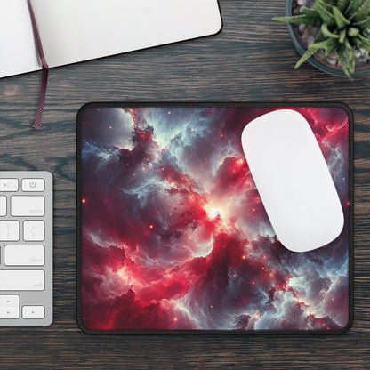Crimson Nebula Rift Mouse Pad