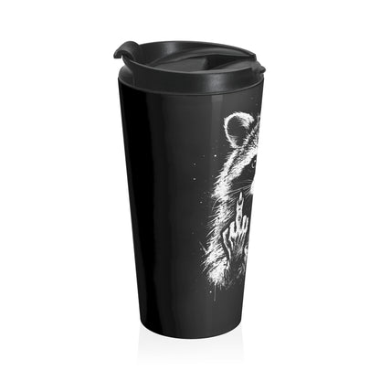 Zero F’s Given Raccoon Stainless Steel Travel Mug
