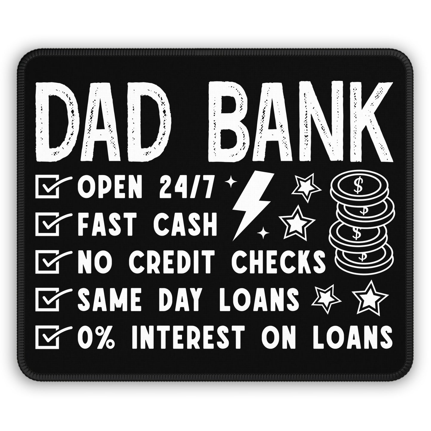 Dad Bank Mouse Pad