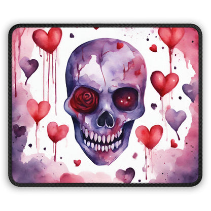 Gothic Skull & Hearts Mouse Pad