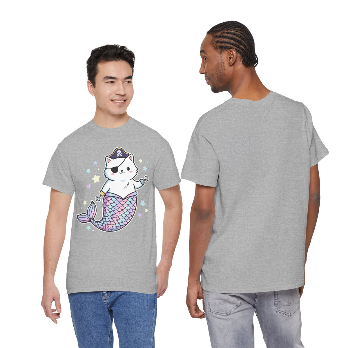 Pirate Mermaid Cat T-Shirt