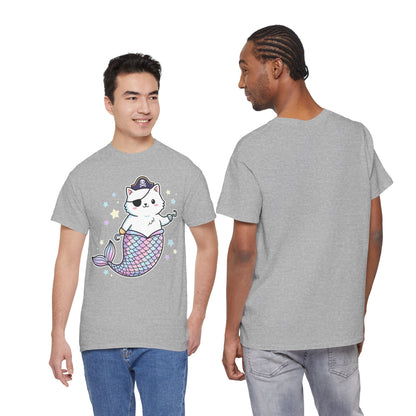 Pirate Mermaid Cat T-Shirt