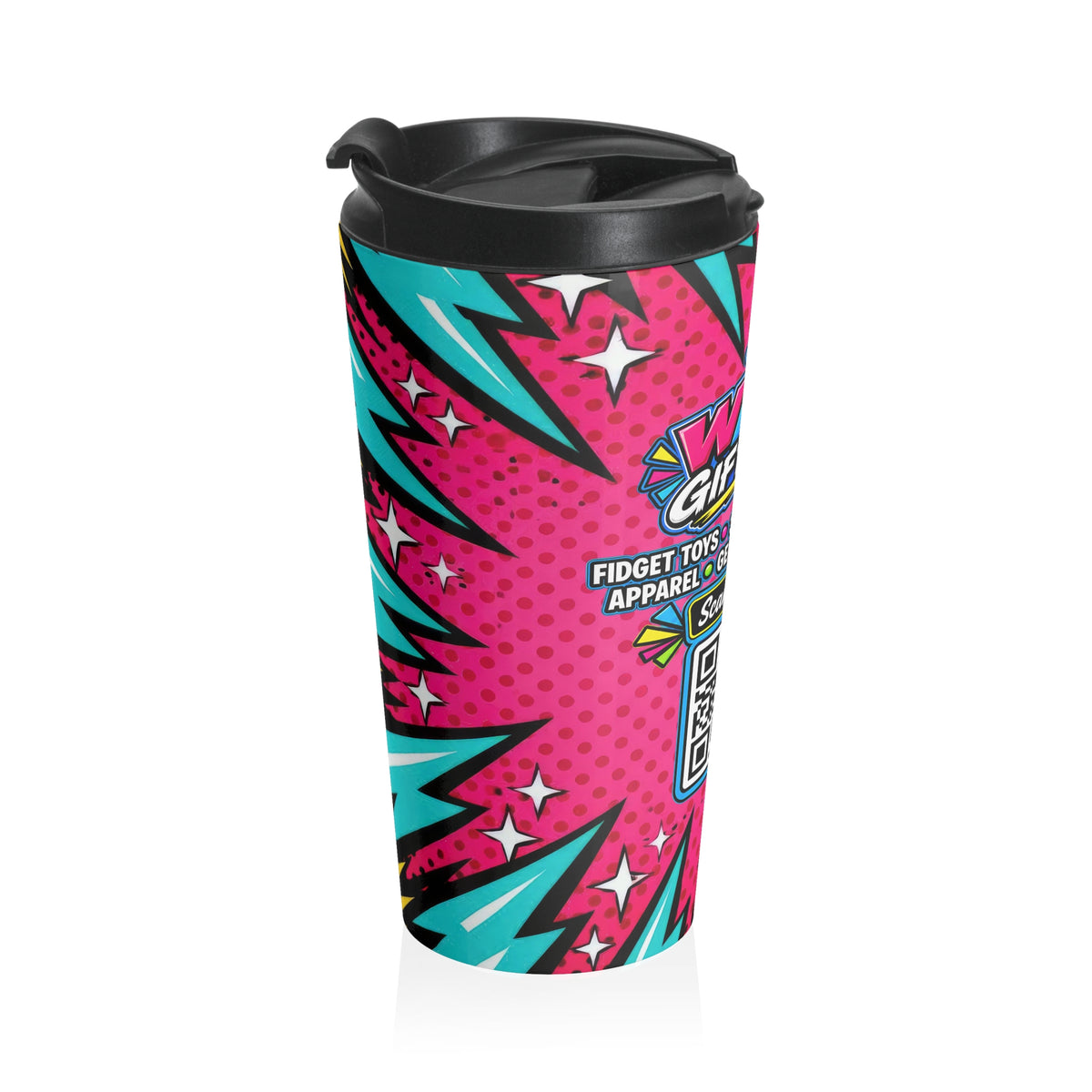 Official WackyGiftShop Pop Art Stainless Steel Travel Mug
