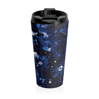 Midnight Skulls Travel Mug