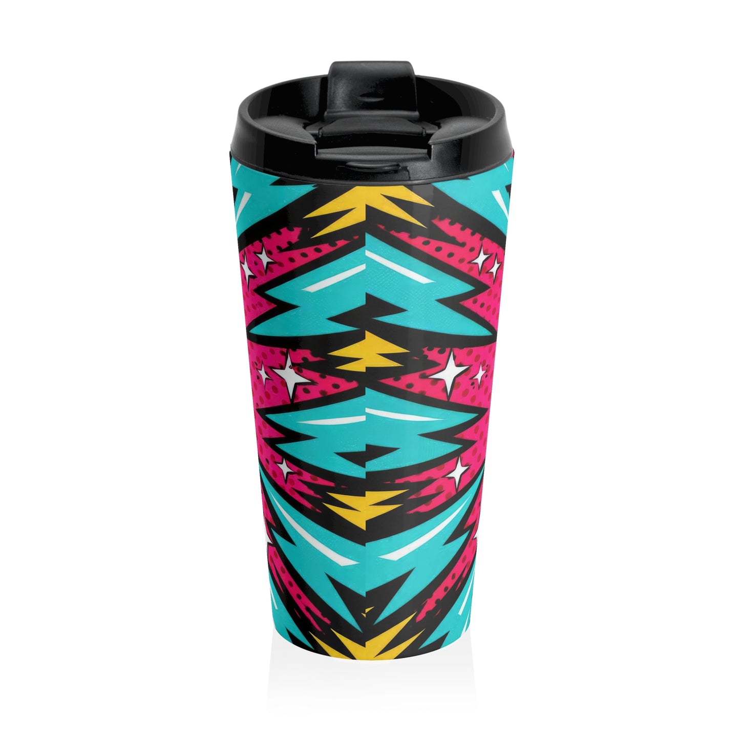 Jimothy Retro Sunset Stainless Steel Travel Mug (15oz)