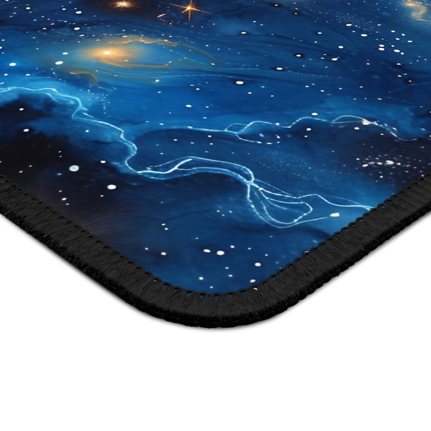 Celestial Blue Nebula Mouse Pad