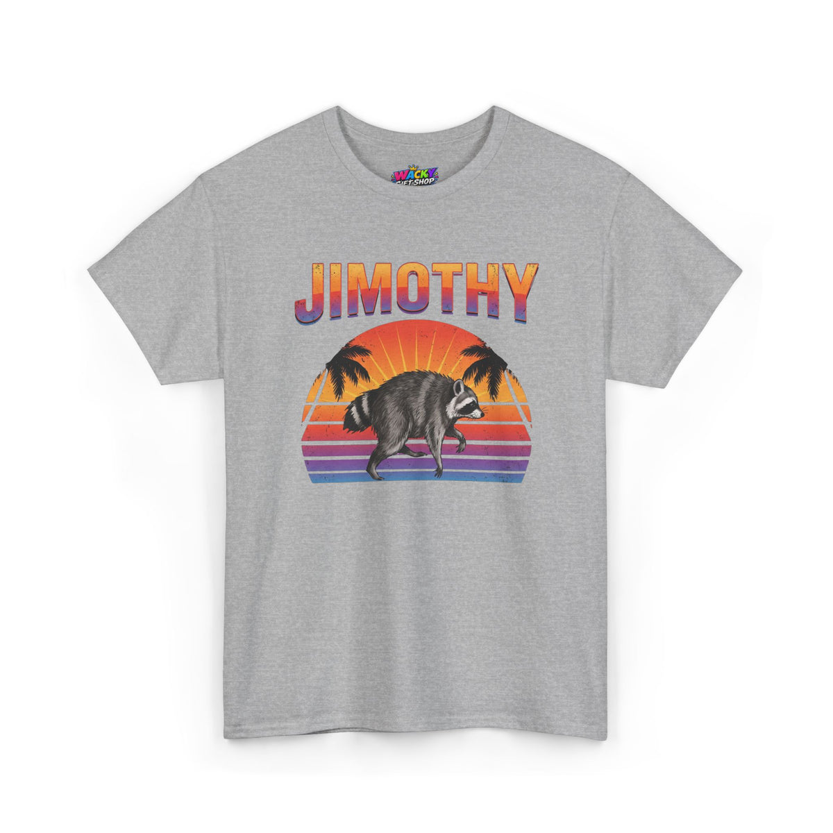 Jimothy Retro Sunset Raccoon T-Shirt