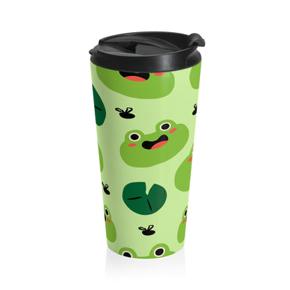 Happy Frog Mug – 15oz Stainless Steel Travel Cup