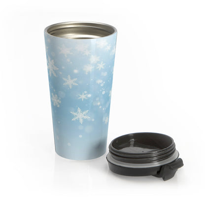 Falling Snowflakes Travel Mug